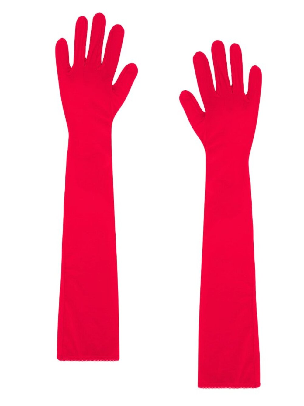 NEW Anna October Manon Long Gloves in Red Large